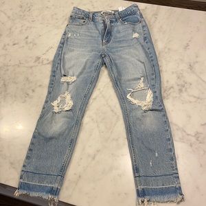Abercrombie High Rise mom jean